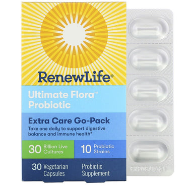 Ultimate Flora Probiotic, Extra Care Go-Pack, 30 Billion Live Cultures - My Village Green